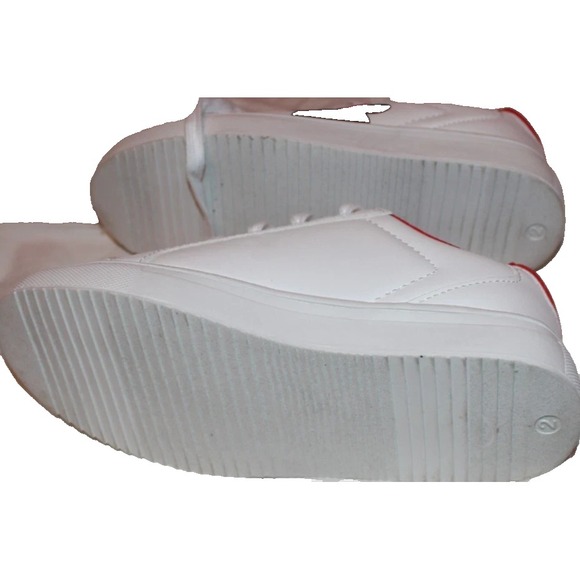 Disney‎ Minnie Mouse Limited Edition Toddler 2 Lace Up Sneaker White Red Bow - Picture 7 of 7